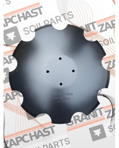 Диск ромашка Amazone 510мм h=5, 4 отвори 78201966, Disco175/D SOILPARTS HARD 