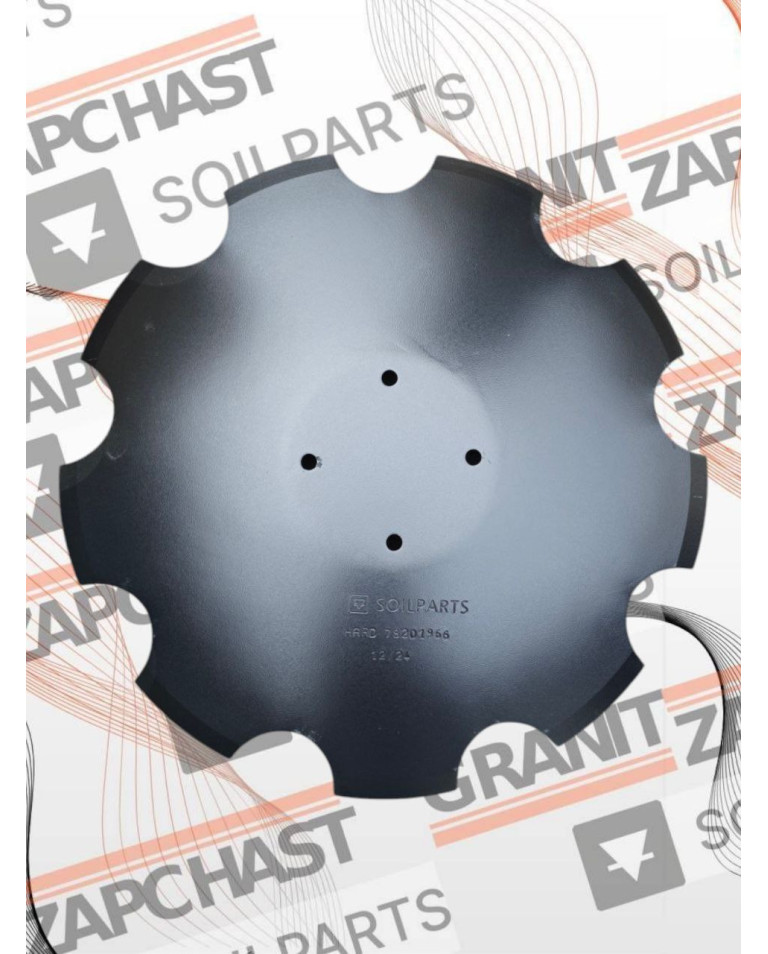 Диск ромашка Amazone 510мм h=5, 4 отвори 78201966, Disco175/D SOILPARTS HARD 