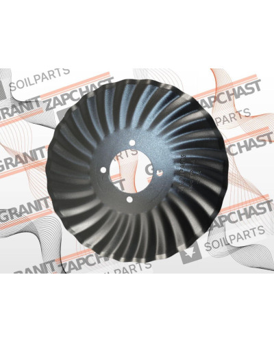 Диск хвилястий Great Plains  17" 20 хвиль 5 мм 820-156C турбодиск DISCO/618L SOILPARTS HARD
