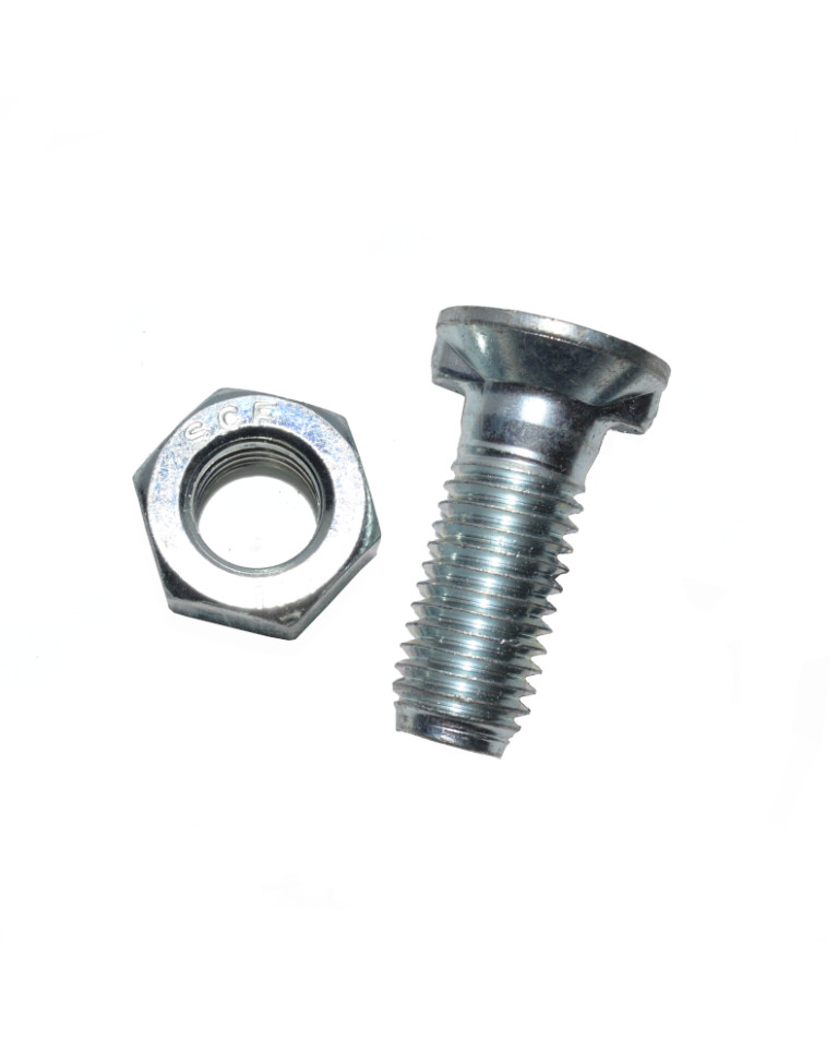 Болт з гайкою М12*45 з двома пазами ISO / DIS 5713